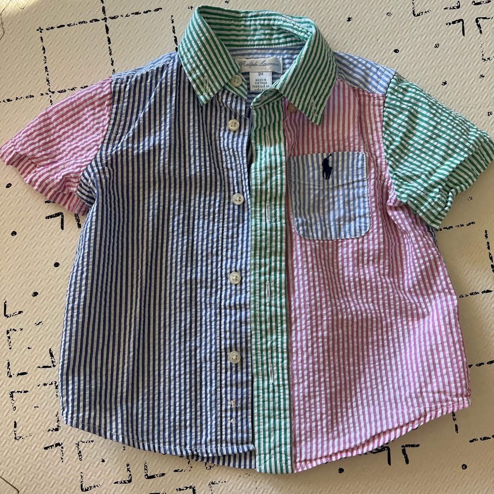 Ralph Lauren Stripe Baby Dress Shirt